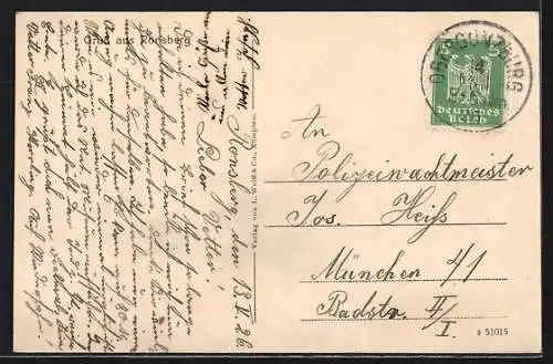 AK Ronsberg, Totalansicht aus der Vogelschau