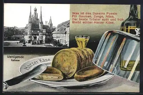 AK Wernigerode, Rathaus und Harzer Käse