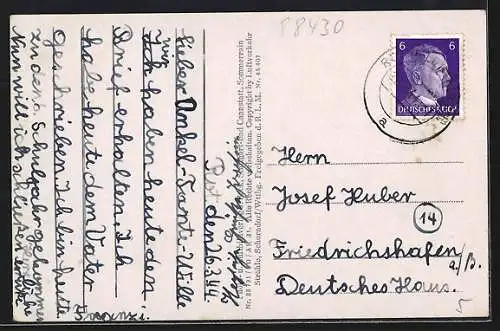 AK Rot a. d. Rot, Ortsansicht vom Flugzeug aus