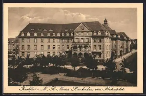 AK Frankfurt a. M., St. Marien-Krankenhaus vom Nordendplatz