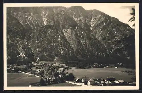 AK Steeg am Hallstättersee, Ortsansicht aus der Vogelschau