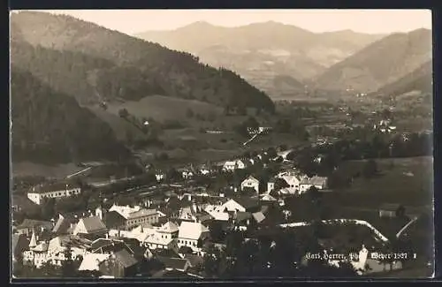 AK Weyer /O.-Ö., Totalansicht von einen Berg aus