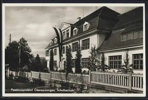 AK Oberammergau, Schnitzschule im Passionsspieldorf