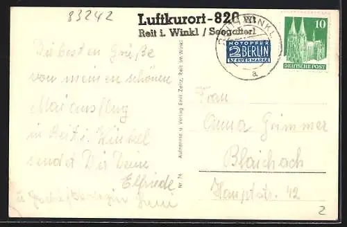 AK Reit im Winkl, Gasthof zum Seegatterl