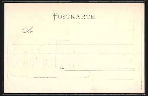 AK Berlin-Tiergarten, Das Reichstagsgebäude als Prägung