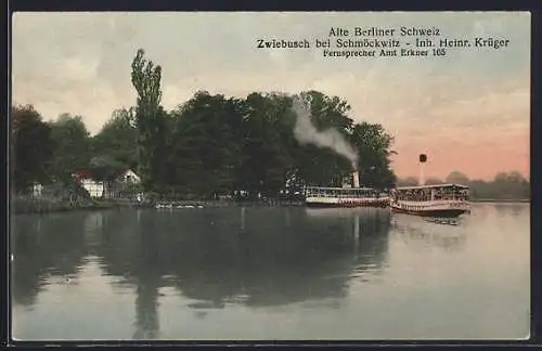 AK Zwiebusch bei Schmöckwitz, Alte Berliner Schweiz