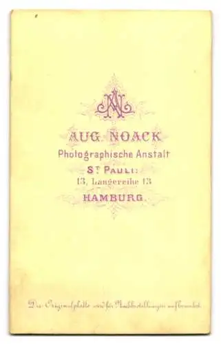Fotografie Aug. Noack, Hamburg, Drei Soldaten in Uniform, Musiker Uniform, Schwalbennest