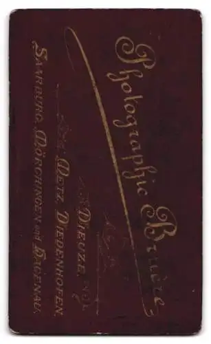 Fotografie Julius Bruère, Dieuze, Soldat mit Säbel