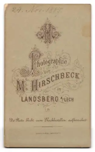 Fotografie M. Hirschbeck, Landsberg am Lech, Porträt eines Mannes mit Auszeichnung