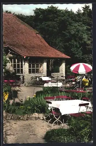 AK Ilmbach üb. Kitzingen, Cafe Waldhof