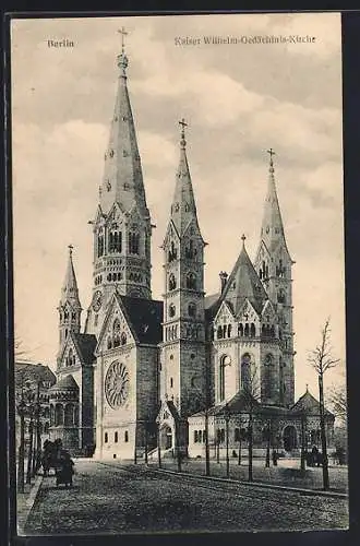 AK Berlin-Charlottenburg, Kaiser Wilhelm-Gedächtnis-Kirche