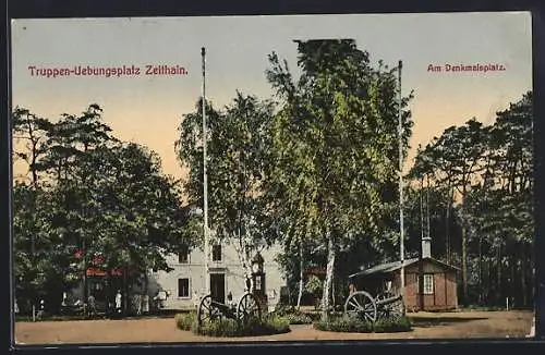 AK Zeithain, Truppenübungsplatz, Am Denkmalsplatz