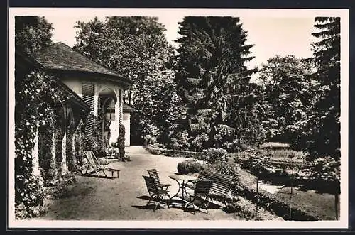 AK Bad Boll /Württbg., Kurhaus, Halle im Park