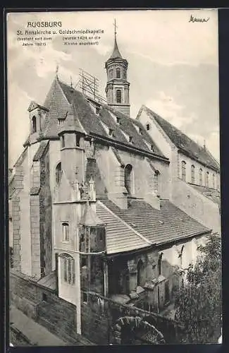 AK Augsburg, St. Annakirche mit Goldschmiedekapelle