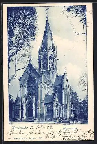 AK Karlsruhe, Partie am Mausoleum