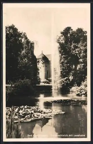 AK Bad Oeynhausen, Goldfischteich mit Lesehalle