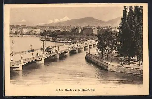 AK Genève, Genève et le Mont-Blanc