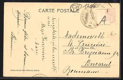 AK Genève, Genève et le Mont-Blanc