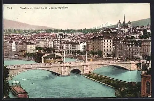 AK Genève, Genève et Pont de la Coulouvrenière