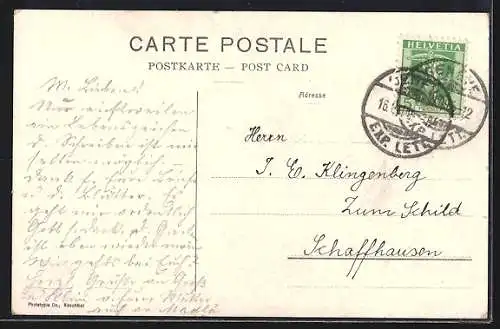 AK Genève, Genève et Pont de la Coulouvrenière