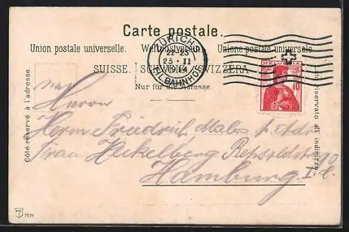 AK Zürich, Ortsansicht