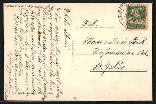 AK Lauterbrunnental, Trümmelbachfälle, Obere Plattform