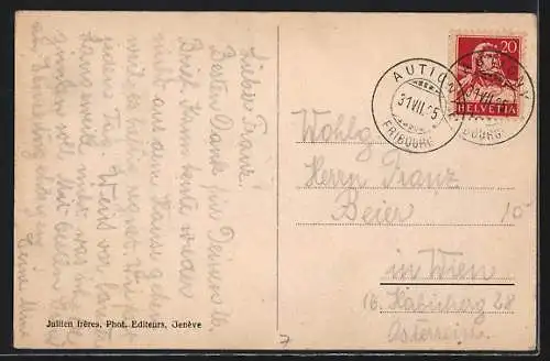 AK Fribourg, Vue générale et le Pont de Saint-Jean