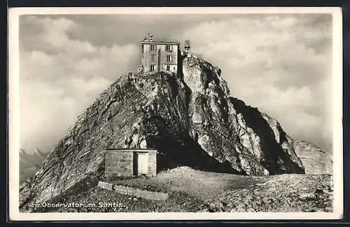 AK Säntis, Blick auf das Observatorium