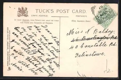 AK Eine Schar Küken auf einer Schale, Easter Greetings