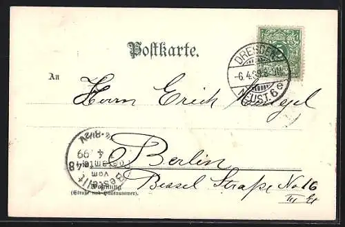 AK Zwei Osterküken am Ufer