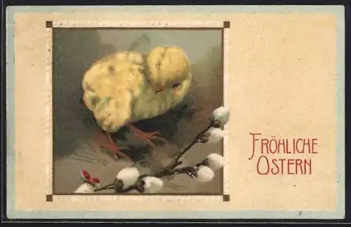 AK Osterküken, Fröhliche Ostern