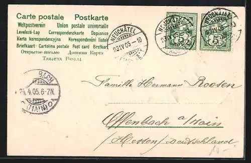 AK Engelchen auf einer Kutsche mit vorgespannten Osterküken, Ostergruss