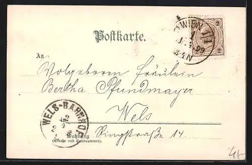 AK Zwei Osterküken an einem Ufer