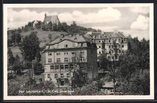 AK Bad Schallerbach, Linzerheim mit Umgebung u. Kirche