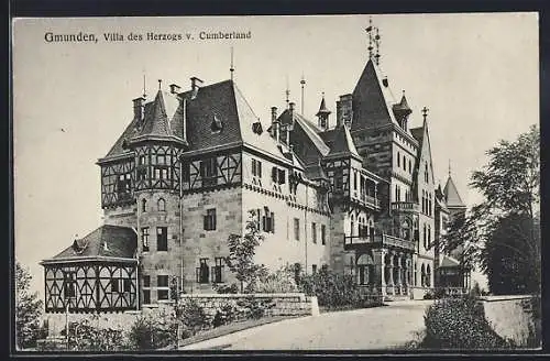 AK Gmunden, Villa des Herzog's von Cumberland