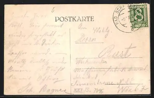 AK Bad Schallerbach /Ob.-Öst., Das Provisorische Badehaus