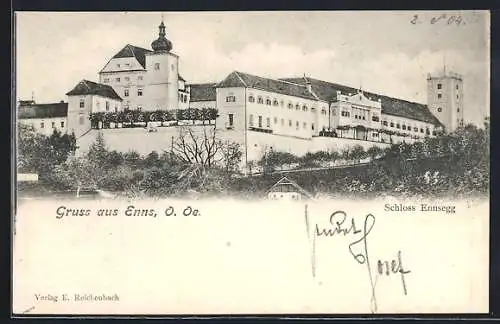 AK Enns, Schloss Ensegg, Panoramaansicht