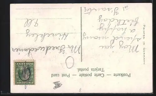 AK Vergissmeinnicht-Schiff auf ruhigem Wasser