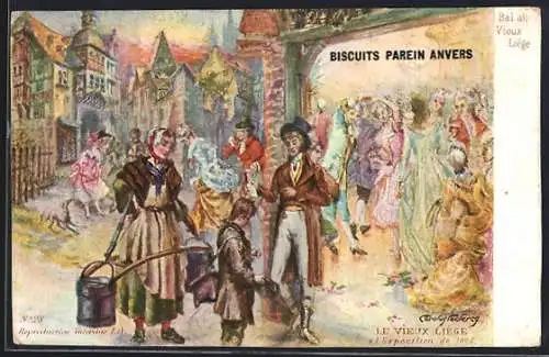 Künstler-AK Liége, L`Exposition de 1906, Bal au Vieux Liége