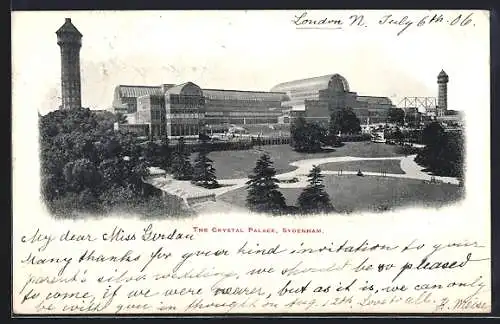 AK London, Sydenham, The Crystal Palace