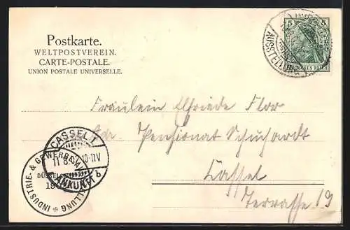 AK Düsseldorf, Industrie- & Gewerbe-Ausstellung 1902, Festhalle