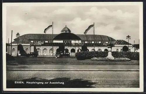 AK Essen, Haupteingang zur Ausstellung