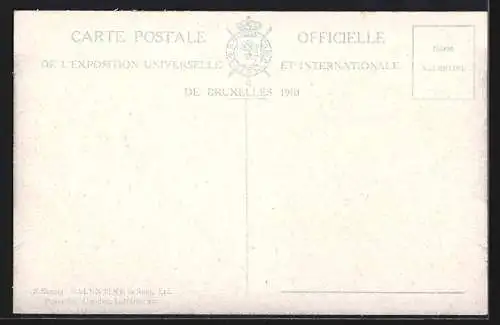 AK Bruxelles, Exposition de Bruxelles 110, section Francaise