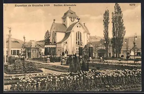 AK Bruxelles, Exposition 1910, Section Allemande