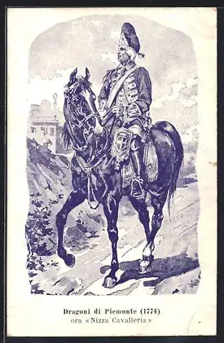AK Dragoni di Piemonte ora Nizza Cavalleria, Kavallerie-Regiment