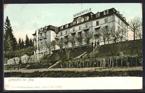 AK Zug, Kurhaus Schönfels auf dem Zugerberg