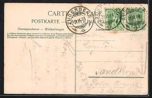 AK Zug, Kurhaus Schönfels auf dem Zugerberg