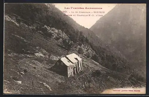 AK Le St-Gironnais-Sentein Refuge et Chapelle N.-D. D`Izar, Berghütte