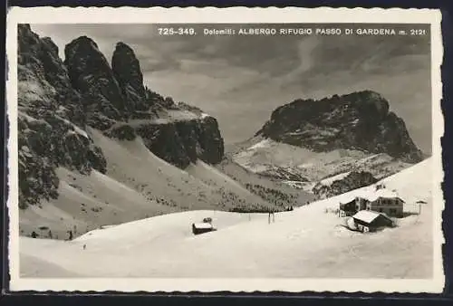 AK Berghütte, Dolomiti-Albergo Rifugio Passo di Gardena