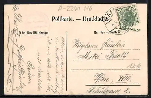 AK Mödling, Wilhelmswarte, Anningerhaus, Marterl am Kegelstattweg